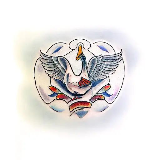 memorial goose tattoo tattoo design idea
