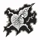 broken heart tattoo design idea