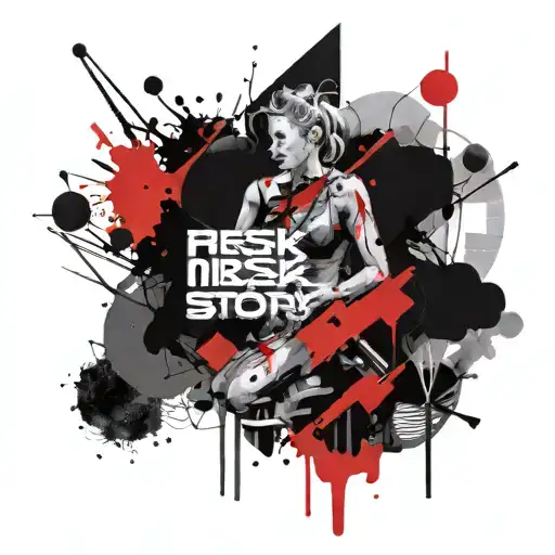 no risk no story tattoo design idea