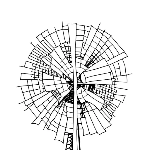 Windmill with "Y'all Life" tattoo design idea