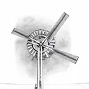 Windmill and "Y'all Life" tattoo design idea