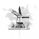 Windmill and "Y'all Life" tattoo design idea