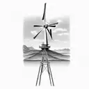 Windmill and "Y'all Life" tattoo design idea