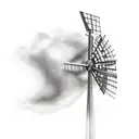 Windmill with "Y'all Life" tattoo design idea