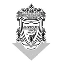 A sleek and modern interpretation of the Liverpool FC crest with a Premier League trophy incorporated tattoo design idea