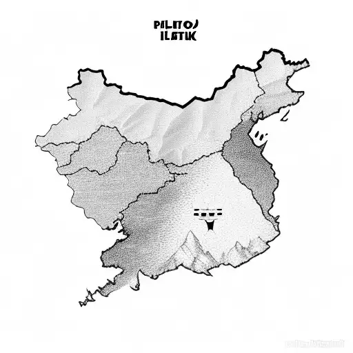 Pilot flying over a map of Kurdistan tattoo design idea