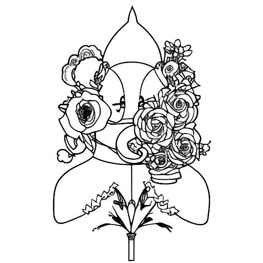 alice in wonderland tattoo design idea