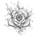 999 with floral incorporated into design tattoo design idea