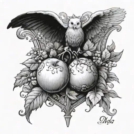 MDJ 1/26/2015  HMO 12/31/ 2015 EAJ 1/8/21  Psalm 127:3, "Behold, children are a heritage from the Lord, the fruit of the tattoo design idea