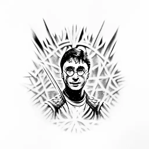 Harry Potter mixed with Game of Thrones  tattoo design idea