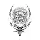 Infinity symbol, Heather, Rocky, Flowers, Hummingbird, spiderweb, Spider tattoo design idea