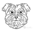 bichon havanese head tattoo design idea