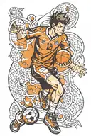 handball tattoo design idea