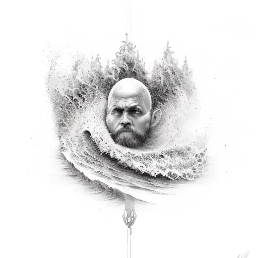 the words "it is well with my soul" in a wave tattoo design idea