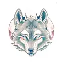 ying yang mit wolf und fuchs tattoo design idea