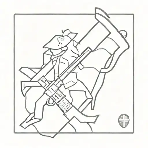 swiss army infantry patch tattoo design idea