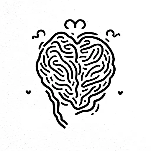 minimalist brain tattooTikTok Search