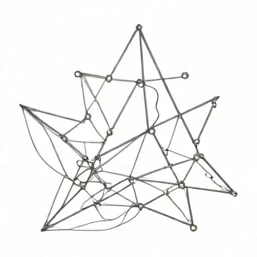 Czech garnet stone tattoo design idea