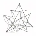 Czech garnet stone tattoo design idea