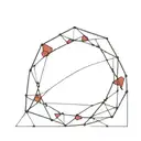 Czech garnet stone tattoo design idea