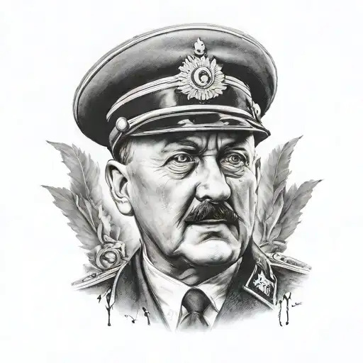 adolf hitler tattoo design idea