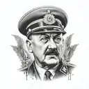 adolf hitler tattoo design idea