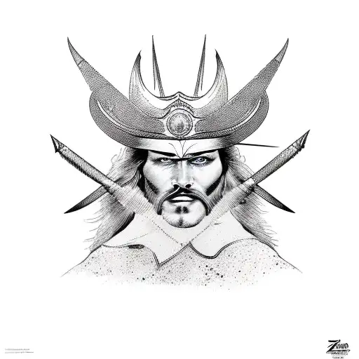 zorro vikingo  tattoo design idea
