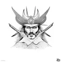 zorro vikingo  tattoo design idea