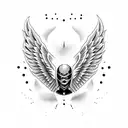 dark angel tattoo design idea