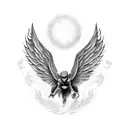 dark angel tattoo design idea