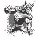All might  tattoo design idea