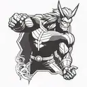 All might  tattoo design idea