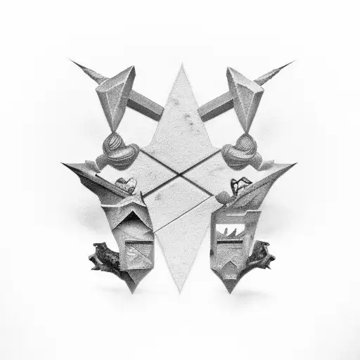 justice scale tattoo design idea