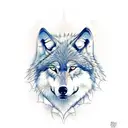 wolf arrow tattoo design idea