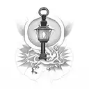 Diogenes holding lantern tattoo design idea