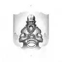 Diogenes holding lantern tattoo design idea