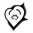 Heart fused with pinky promise and number 444 tattoo design idea