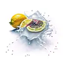 lemon  tattoo design idea