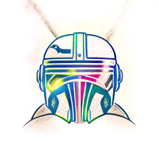 Seahawks Mandalorian tattoo design idea