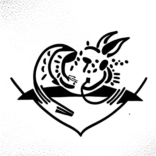 rat kebab tattoo design idea