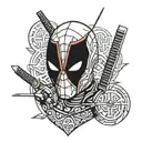 deadpool tattoo design idea