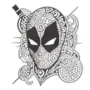 deadpool tattoo design idea