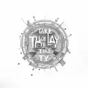 NYC "Take It Easy" tattoo design idea