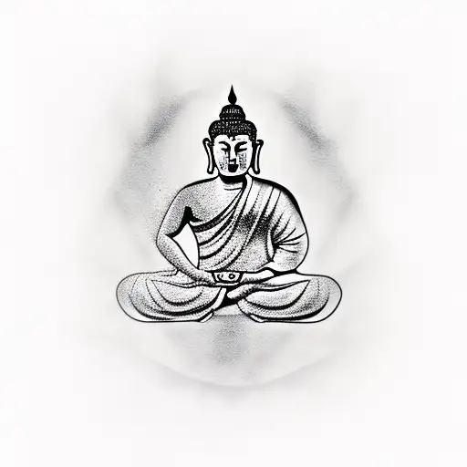 Budha tattoo design idea