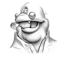 goofy guy tattoo design idea