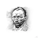 Van gogh tattoo design idea