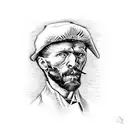 Van gogh tattoo design idea