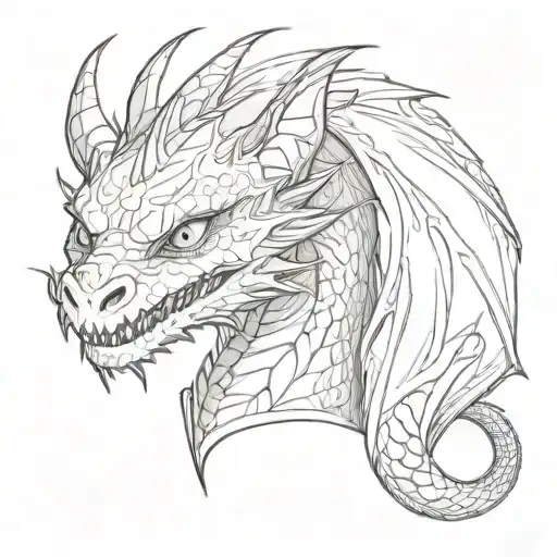 dragon toothless  tattoo design idea