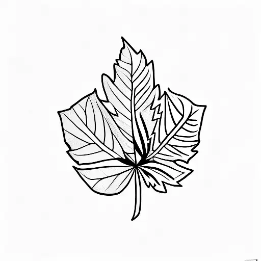 weed leaf tattoo design idea