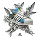 adidas superstar tattoo design idea